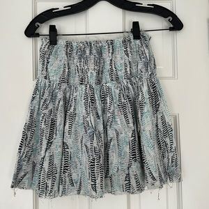 Zadig & Voltaire - blue and white mini skirt